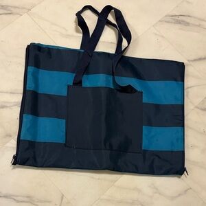 Stylish Blue and Black Computer or Carryall all Weather Bag